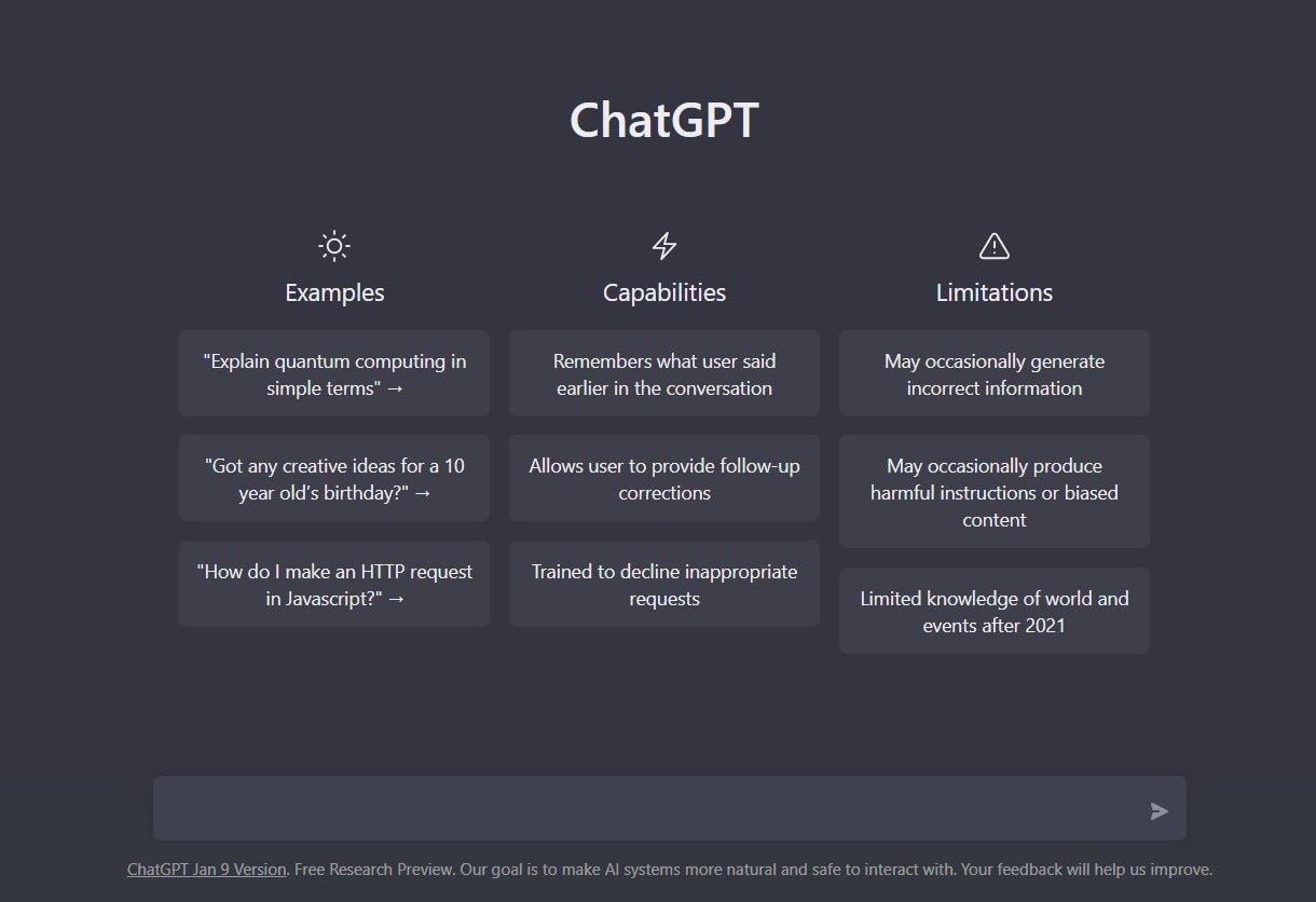 ChatGPT Interface